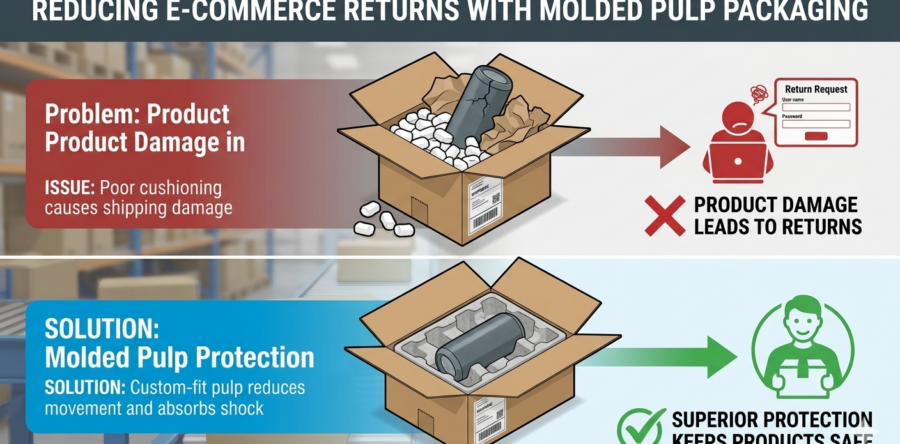 How Molded Pulp Packaging Reduces Product Returns in E-Commerce