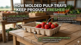How Molded Pulp Trays Keep Produce Fresher